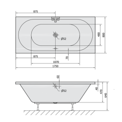 Viva Box badekar i 2 strrelser